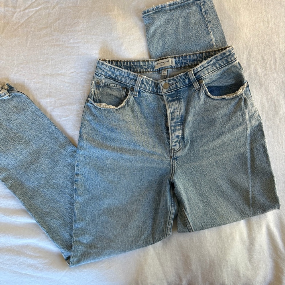 Abercrombie Dad Jeans Curve Love - Size 31 tall